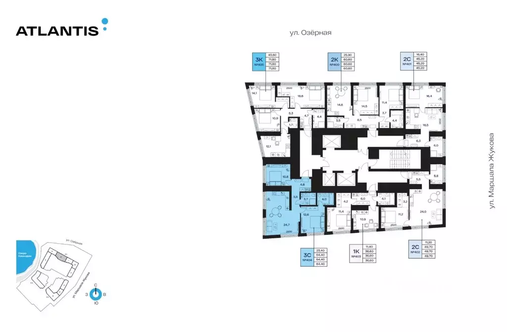 3-к кв. Башкортостан, Уфа Сипайлово жилрайон, Атлантис жилой комплекс ... - Фото 2