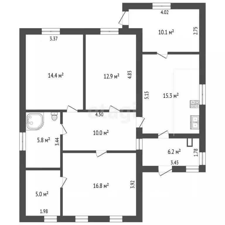 Дом в Омская область, Омск пер. 1-й 5 Декабря, 36 (80 м) - Фото 1