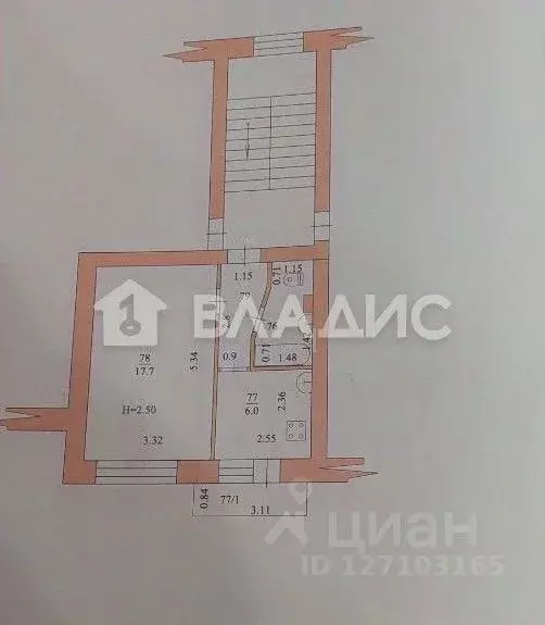 1-к кв. Краснодарский край, Ейск Коммунистическая ул., 47/1 (30.9 м) - Фото 2
