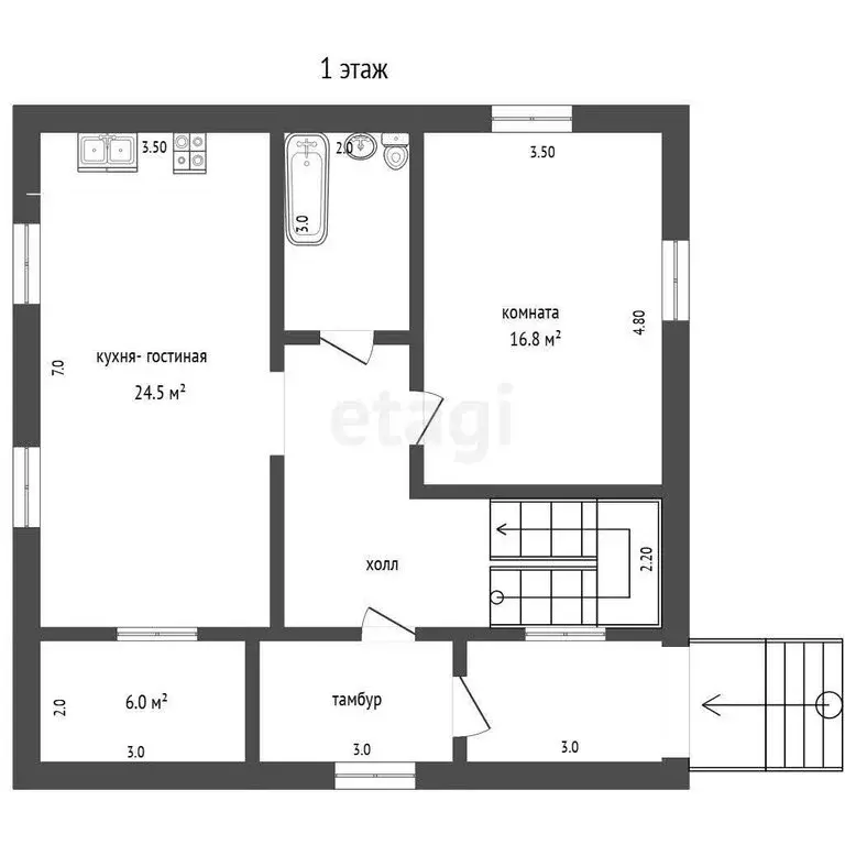 Дом в Ярославский муниципальный округ, деревня Кузнечиха ... - Фото 1