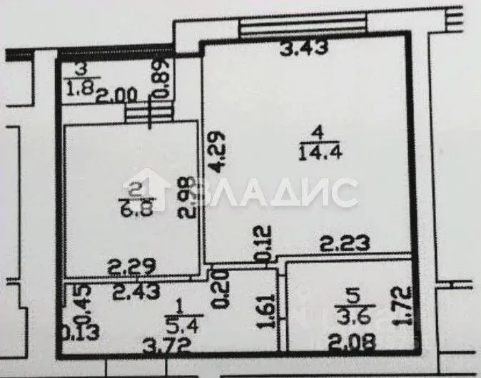 1-к кв. Калининградская область, Калининград Минусинская ул., 21 (30.2 ... - Фото 2