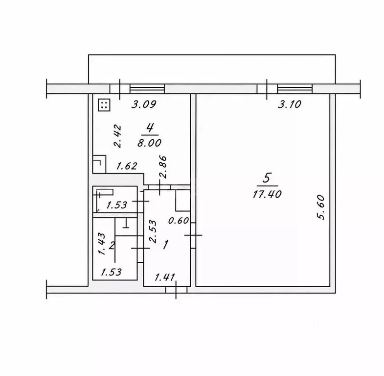 1-к кв. Чувашия, Чебоксары ул. Тимофея Кривова, 13 (33.0 м) - Фото 2