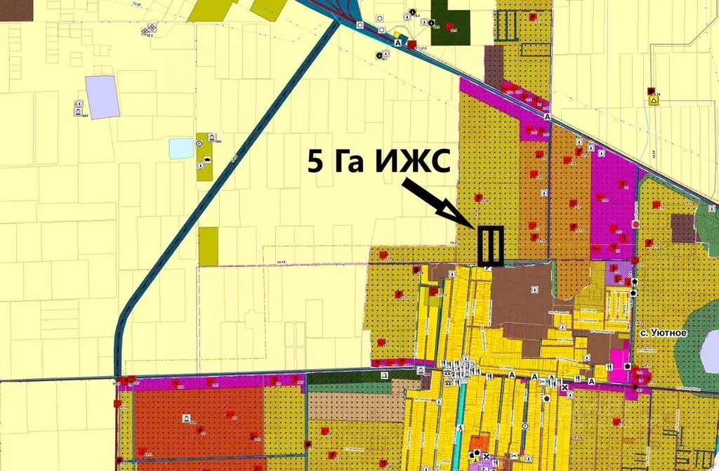 Участок в Крым, Сакский район, с. Уютное ул. Крымская, 1В (500.0 сот.) - Фото 1