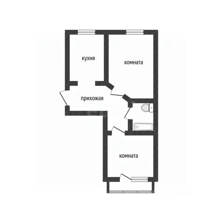 2-к кв. Алтайский край, Бийск ул. Михаила Митрофанова, 2/3 (49.6 м) - Фото 2