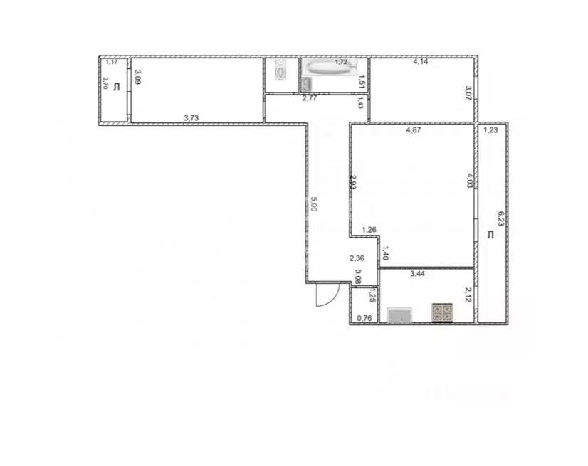3-к кв. Ульяновская область, Ульяновск ул. Карбышева, 16 (65.3 м) - Фото 0