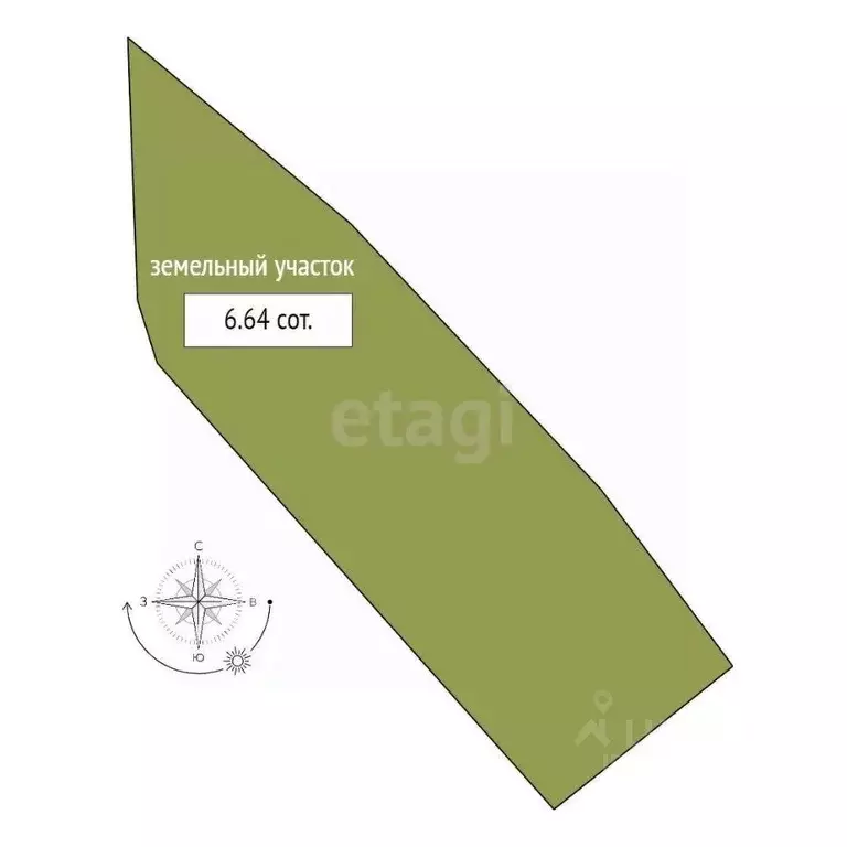 Участок в Новосибирская область, Новосибирск Сибиряк СНТ,  (6.6 сот.) - Фото 1