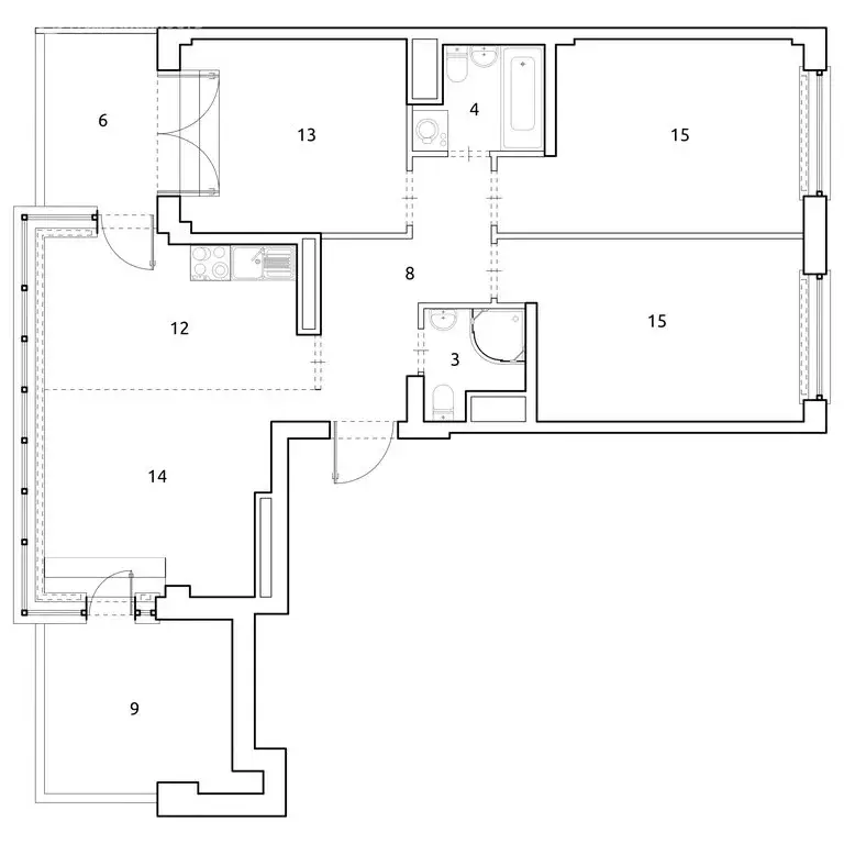 3-комнатная квартира: Санкт-Петербург, Ремесленная улица, 15 (86.4 м) - Фото 1