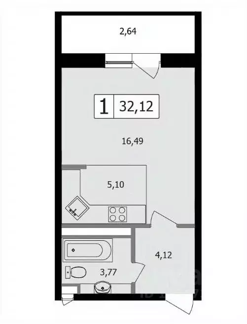 Студия Краснодарский край, Краснодар ул. Имени Ф.И. Шаляпина, 30/1к1 ... - Фото 1