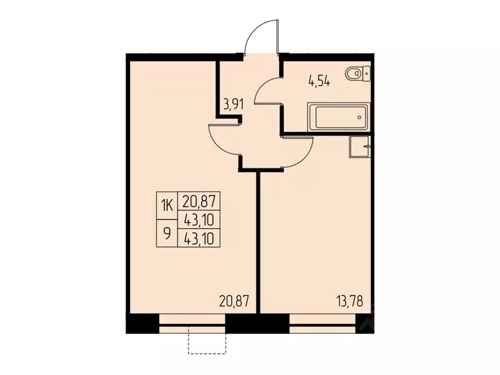 1-к кв. Московская область, Ивантеевка Пушкинский городской округ,  ... - Фото 1