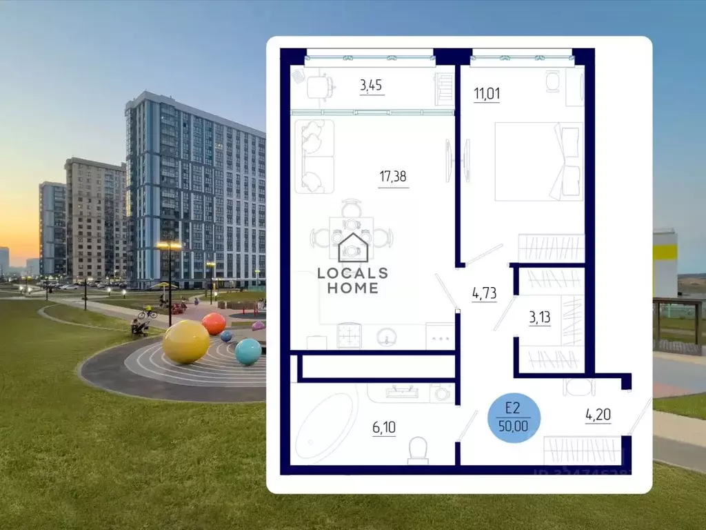 1-к кв. Рязанская область, Рязанский муниципальный округ, с. Дядьково ... - Фото 1