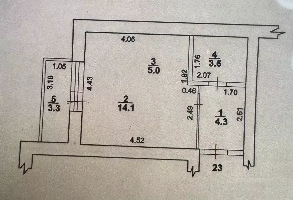 Студия Башкортостан, Стерлитамак Паровозная ул., 5 (28.0 м) - Фото 2