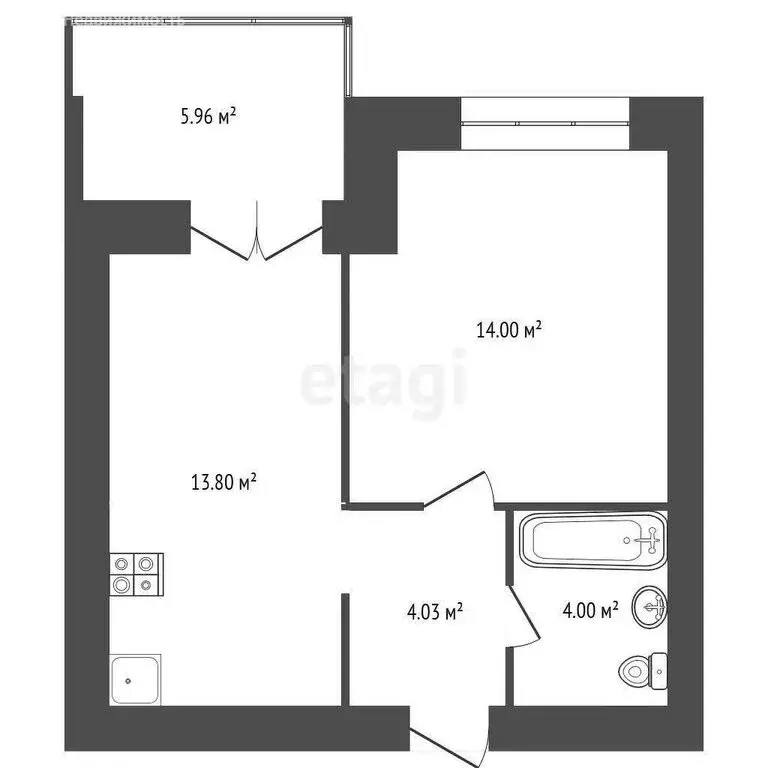 1-комнатная квартира: Рыбинск, Волочаевская улица, 6к1 (38 м) - Фото 0