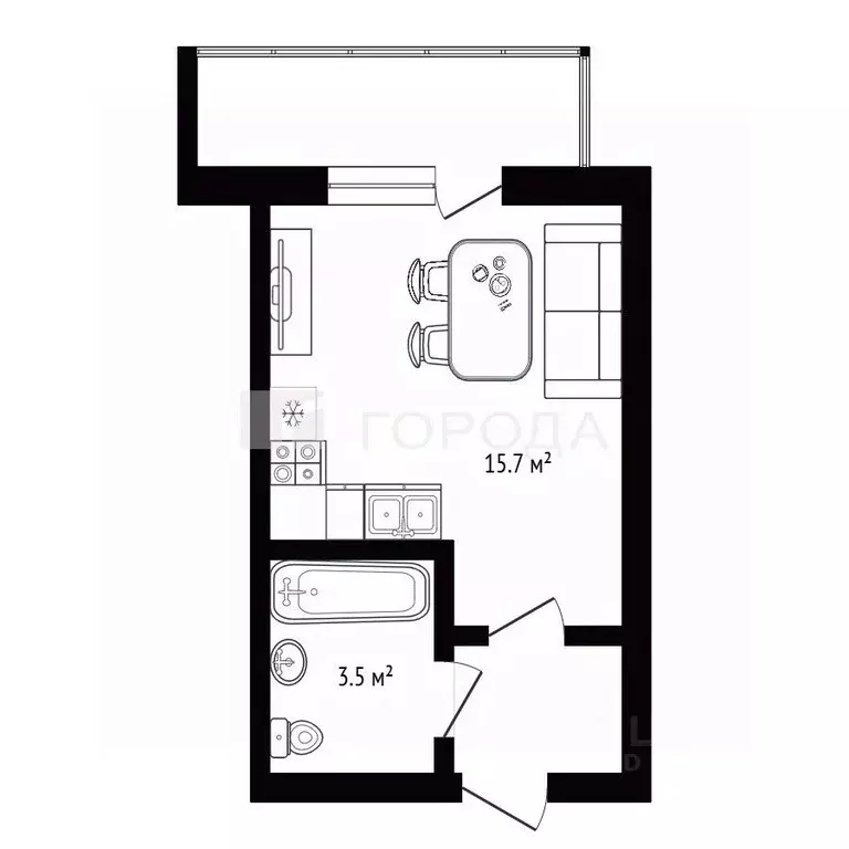 Студия Новосибирская область, Новосибирский район, Каменский ... - Фото 2