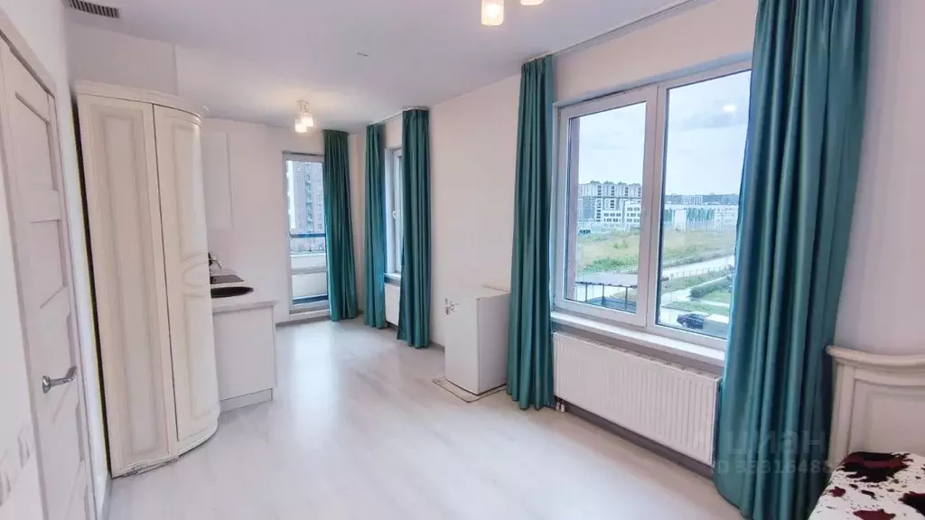 Студия Санкт-Петербург ул. Верхне-Каменская, 9к1 (25.8 м) - Фото 1