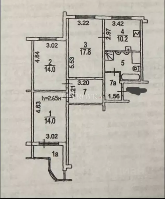 3-к кв. Москва ул. Москворечье, 4К5 (74.0 м) - Фото 2