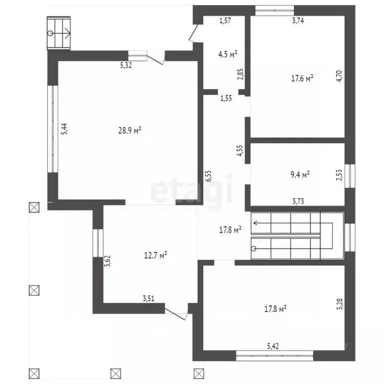 Дом в Брянская область, Брянский район, пос. Мичуринский  (207 м) - Фото 2