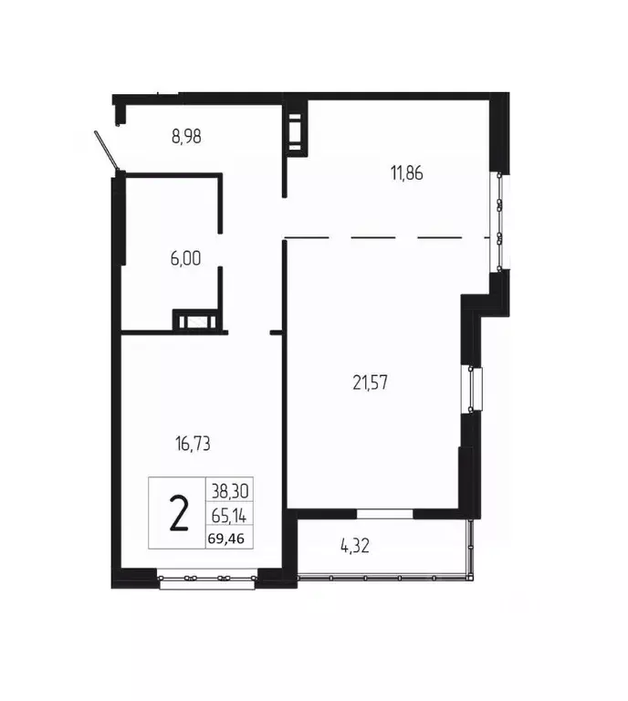 2-к кв. Волгоградская область, Волгоград бул. 30-летия Победы, 30 ... - Фото 1