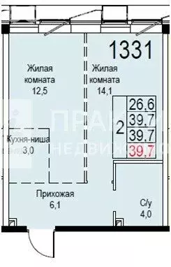 2-комнатная квартира: Москва, Новоостаповская улица, 20 (39.7 м) - Фото 1