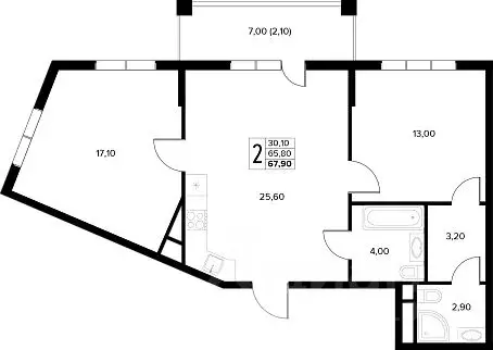 2-к кв. Краснодарский край, Анапа муниципальный округ, с. Сукко ... - Фото 1