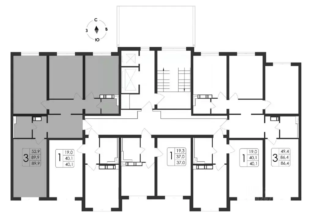 3-к кв. Воронежская область, Воронеж ул. Загоровского, 5/3 (89.9 м) - Фото 1