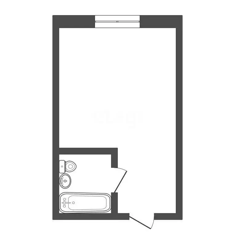 Квартира-студия: Томск, поселок Киргизка, 109 (25 м) - Фото 1