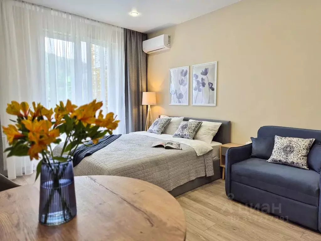 Студия Краснодарский край, Сочи ул. Искры, 88к3 (28.0 м) - Фото 0