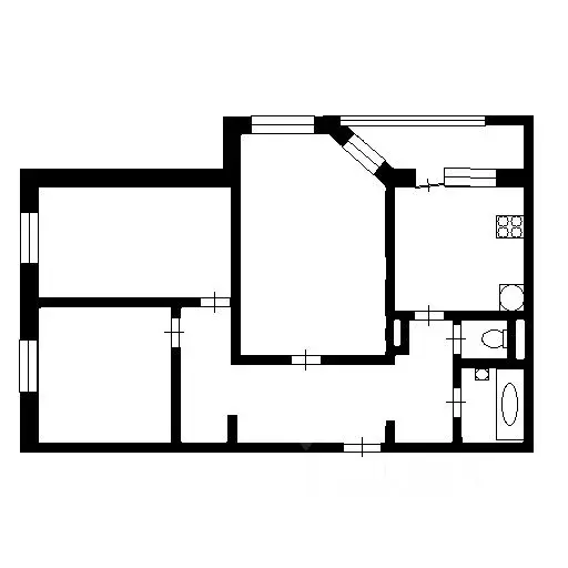 3-к кв. Красноярский край, Норильск Комсомольская ул., 3с1 (65.5 м) - Фото 1