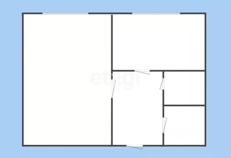 1-к кв. Белгородская область, Губкин ул. Фрунзе, 7 (30.0 м) - Фото 1