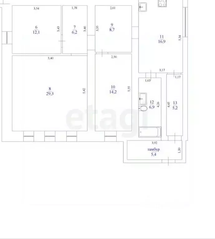 Дом в Ульяновская область, Ульяновск ул. Богданова, 7 (119 м) - Фото 2