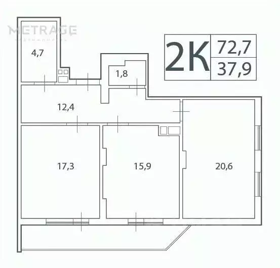 2-к кв. Новосибирская область, Новосибирск ул. Гоголя, 26 (73.0 м) - Фото 1