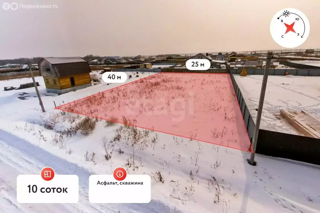 Участок в Тюменский муниципальный округ, деревня Малиновка, Южная ... - Фото 0