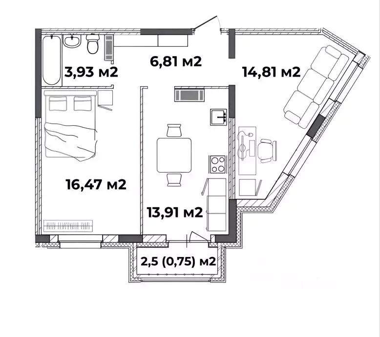 2-к кв. Ярославская область, Ярославль ул. Старая Костромская, 3 ... - Фото 2