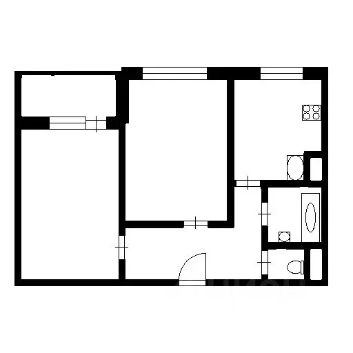 2-к кв. Санкт-Петербург просп. Обуховской обороны, 195 (50.0 м) - Фото 2