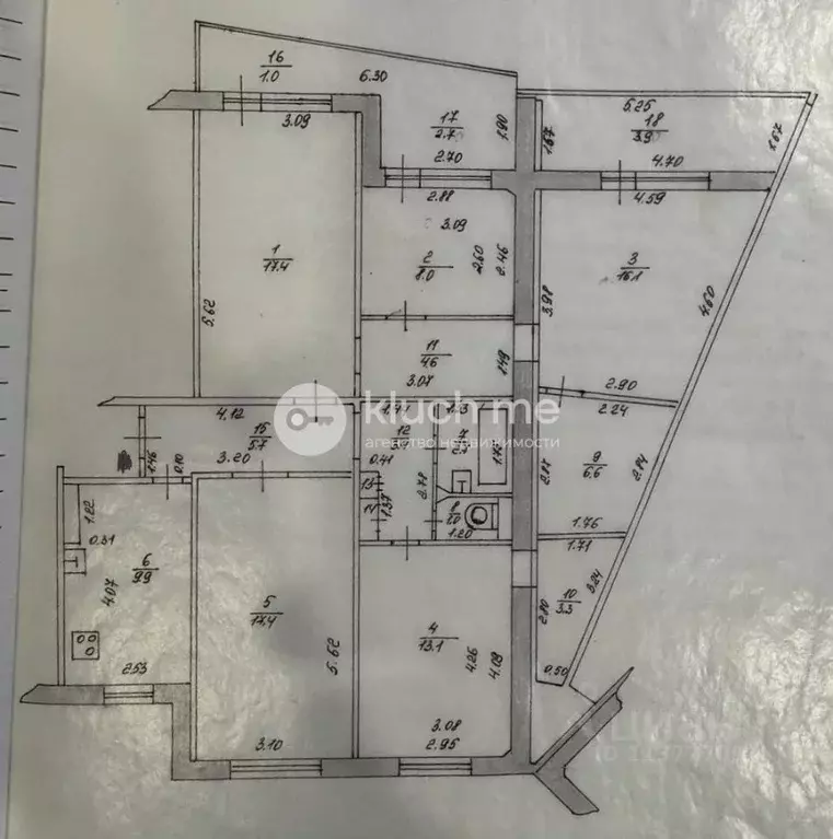 5-к кв. Татарстан, Казань ул. Юлиуса Фучика, 127 (117.3 м) - Фото 2