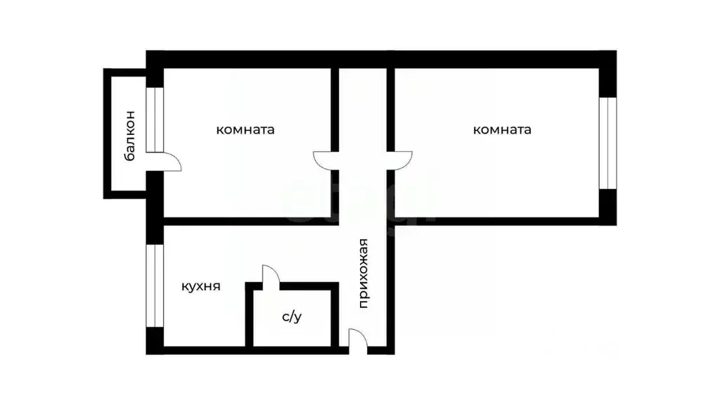 2-к кв. Курганская область, Курган ул. Коли Мяготина, 173 (40.1 м) - Фото 2