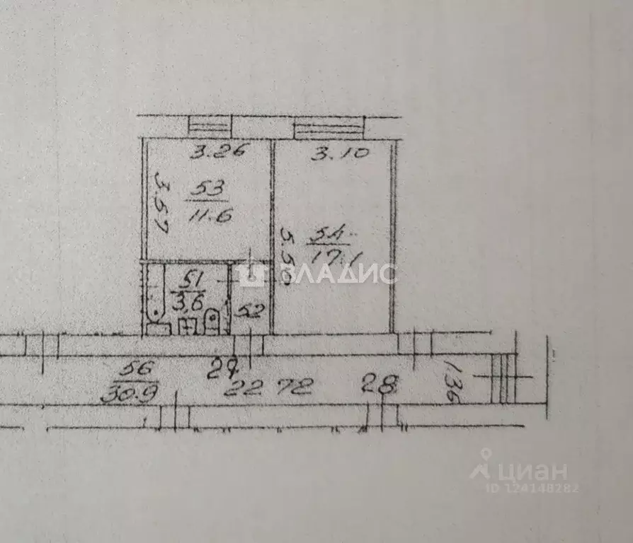 2-к кв. Московская область, Мытищи ул. Терешковой, 3 (34.4 м) - Фото 1