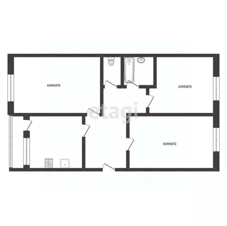 3-к кв. Ленинградская область, Кириши просп. Ленина, 33б (66.1 м) - Фото 2