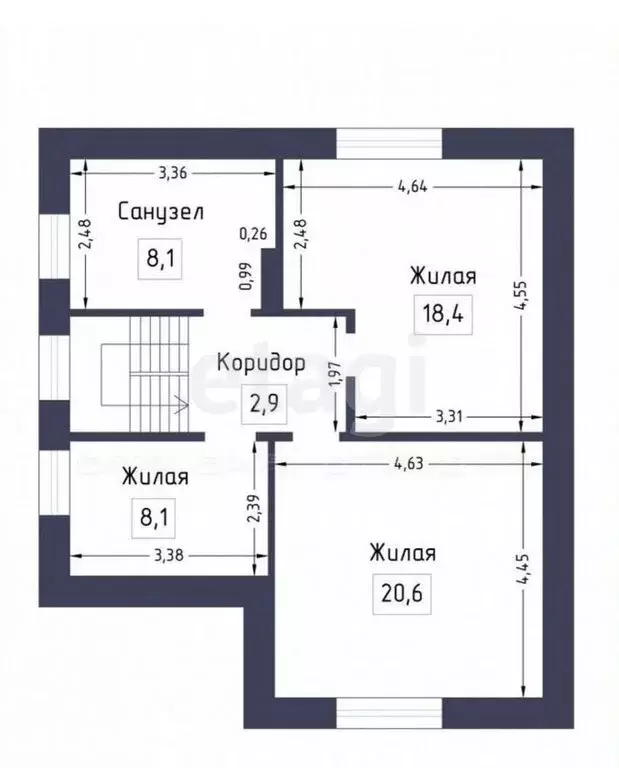 Дом в Казань, улица Мухамедьяра (127.4 м) - Фото 1