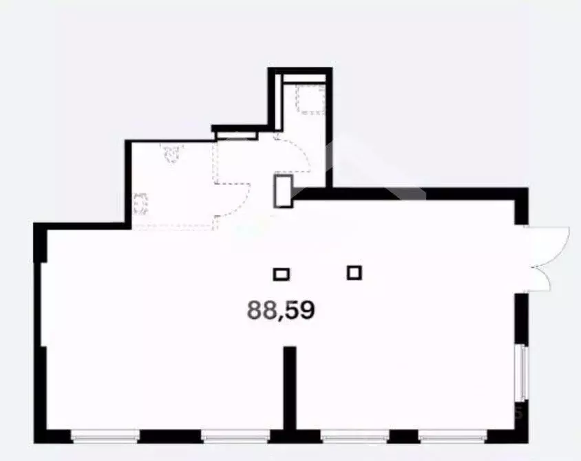 Помещение свободного назначения в Москва ул. Сокольнический Вал, 1 (88 ... - Фото 2