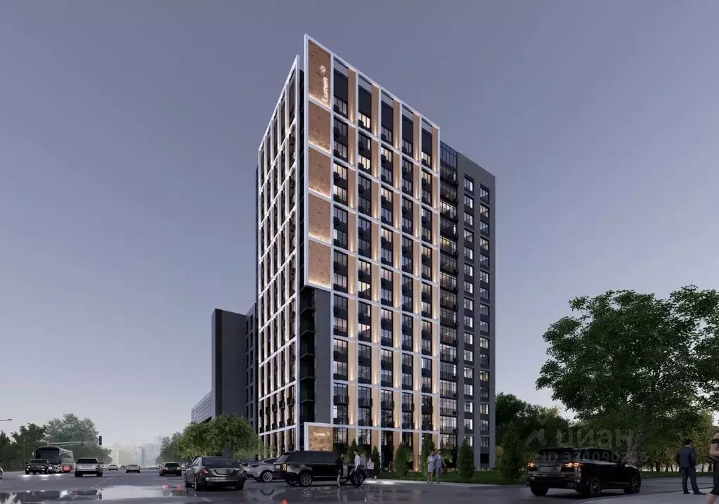 Студия Воронежская область, Воронеж просп. Труда, 113 (25.41 м) - Фото 1