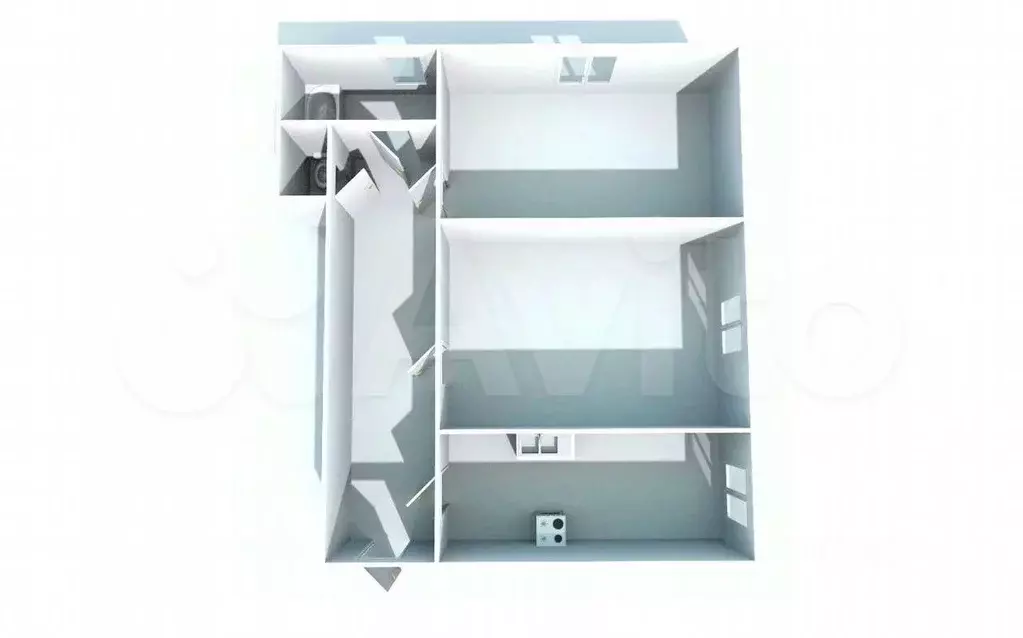 2-к кв. Курганская область, Курган ул. Красина, 86 (55.0 м) - Фото 2
