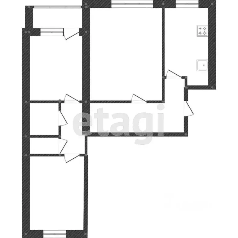 3-к кв. Белгородская область, Белгород ул. Князя Трубецкого, 52 (66.3 ... - Фото 1