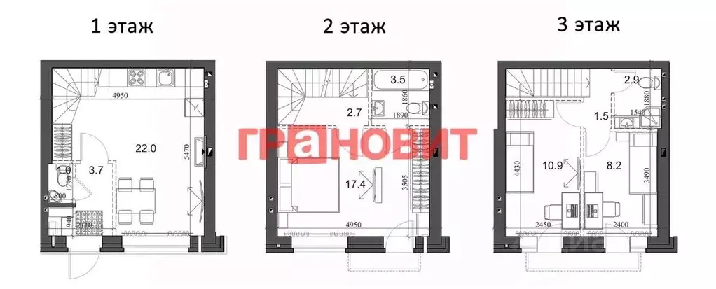 3-к кв. Новосибирская область, Новосибирский район, Мичуринский ... - Фото 1