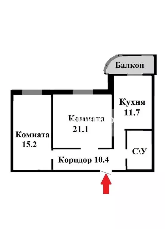 2-комнатная квартира: Москва, улица Грина, 18к1 (70 м) - Фото 1