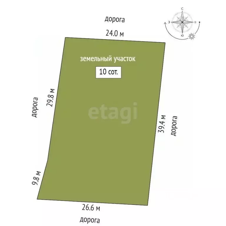 Участок в Севастополь с. Терновка, ул. Горная (10.0 сот.) - Фото 2