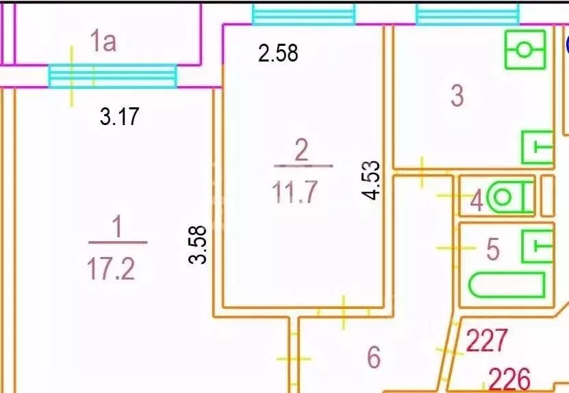 2-к кв. Москва Матвеевская ул., 42К2 (44.7 м) - Фото 2