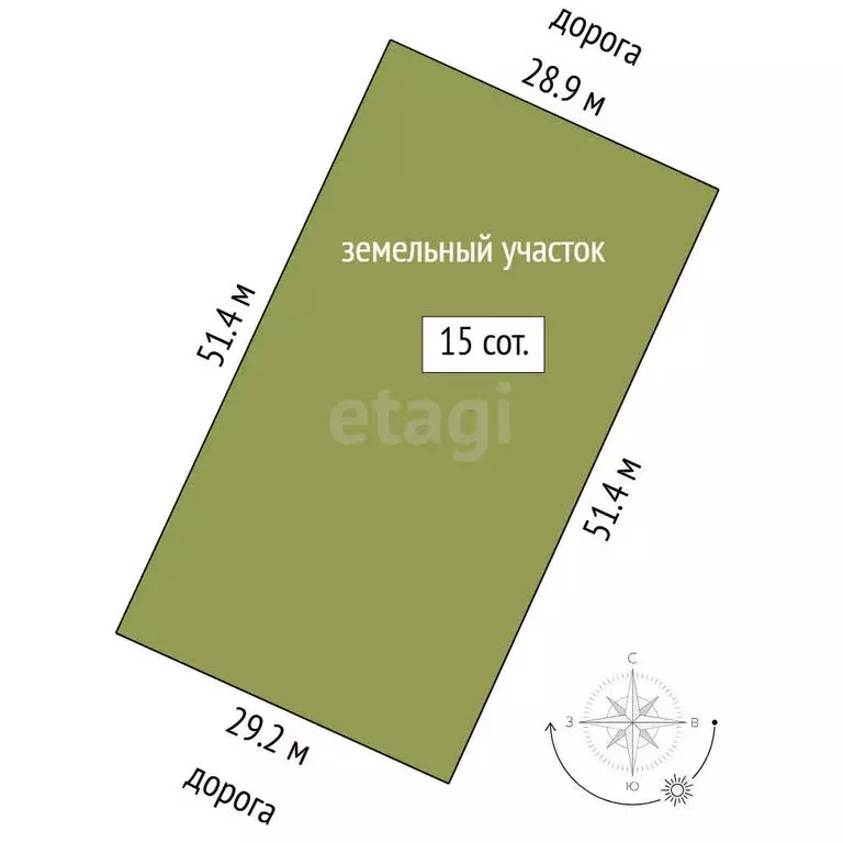 Участок в Тюмень, Калининский округ (15 м) - Фото 1