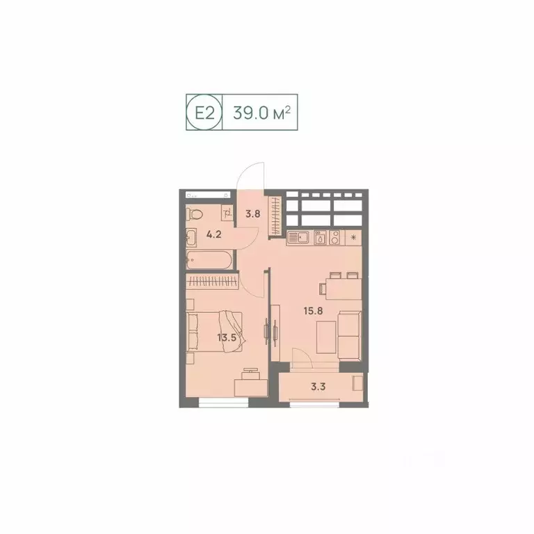 2-к кв. Пермский край, Пермь Трамвайная ул., 27 (39.0 м) - Фото 1