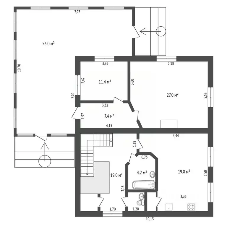 Дом в Амурская область, Благовещенский район, с. Владимировка Зейская ... - Фото 2