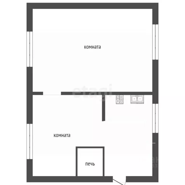 Дом в Свердловская область, Талица ул. Исламова, 6 (32 м) - Фото 2